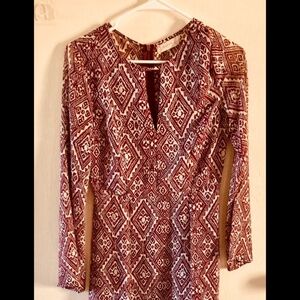 Altar’d State Maxi Dress Size Small Geometric Print